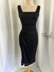 Abito Angeles nero in lurex
