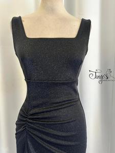 Angeles black lurex dress