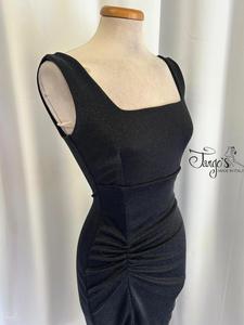 Angeles black lurex dress