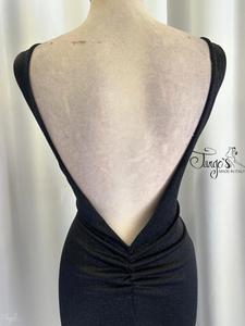 Angeles black lurex dress