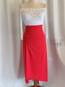 Abito Annabelle in red and white
