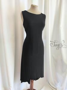 Daniela black dress with adjustable laces