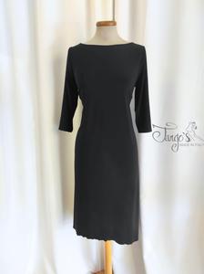 Daniela black dress with adjustable laces