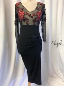 Francesca dress with lace applications