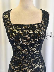 Abito Gloria in pizzo nero