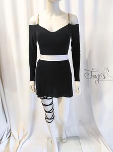 Dress Marianna black and white with body