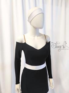 Dress Marianna black and white with body