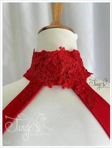 Michi dress in red jersey