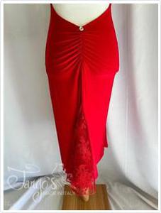 Michi dress in red jersey