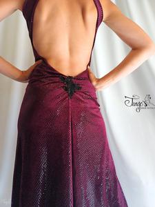 Michi dress velvet bordeaux