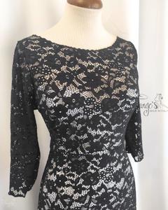 Milena Lace Dress with Silver Lining