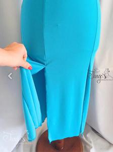 Dress robi in sky blue and lace