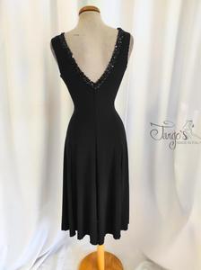 Dress Sabina black with sequins finishing