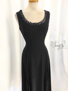 Dress Sabina black with sequins finishing