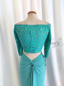 Annabelle suit in tiffany, top and skirt