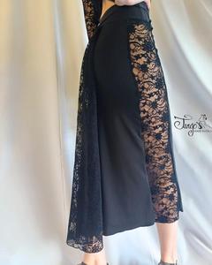 Completo gonna e top Gloria in pizzo floccato