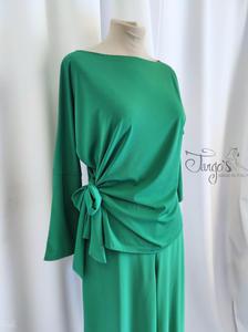 Suit Tiziana green, top and pant