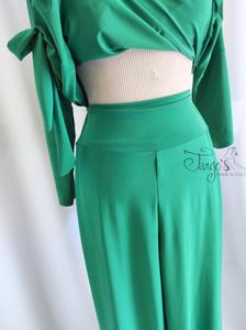 Suit Tiziana green, top and pant