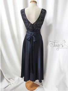 Alana blue glitter lace top