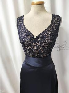 Alana blue glitter lace top