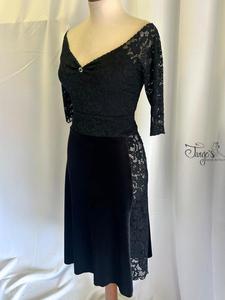 Set skirt Giulia in black lace e top Annalisa