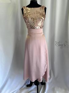 Complete Romi rose gold top and orfea powder skirt