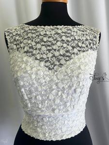 Crop Top Romi lace white