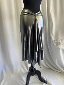 Heli black velvet skirt- 697e1455e2703