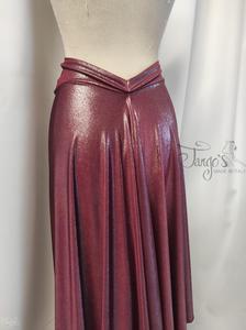 Skirt Heli bordeaux lurex fabric