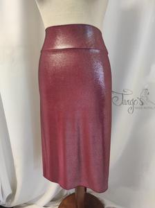 Skirt Heli bordeaux lurex fabric