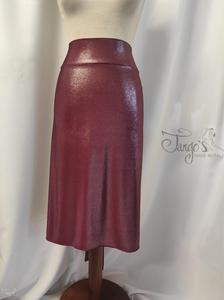 Skirt Heli bordeaux lurex fabric