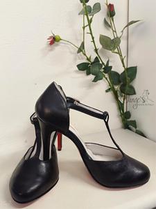 Scarpe Mery in pelle nera  - Tacco 10.5 cm