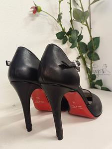 Scarpe Mery in pelle nera  - Tacco 10.5 cm