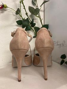 Romy beige suede heel 10.5