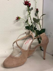 Romy beige suede heel 10.5