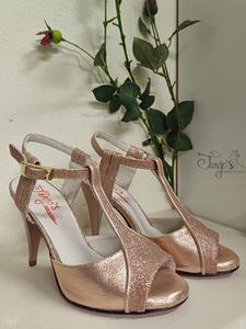 Marella rose gold shoe - Heel 9.5 cm