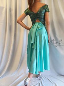 Top Annalisa in azzurro acquamarina