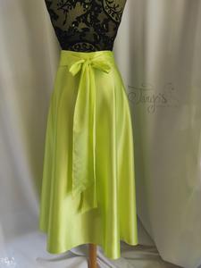 Romi flocked top in acid green- 69711167e38fb
