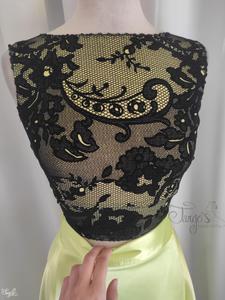 Romi flocked top in acid green- 69711167e38fb